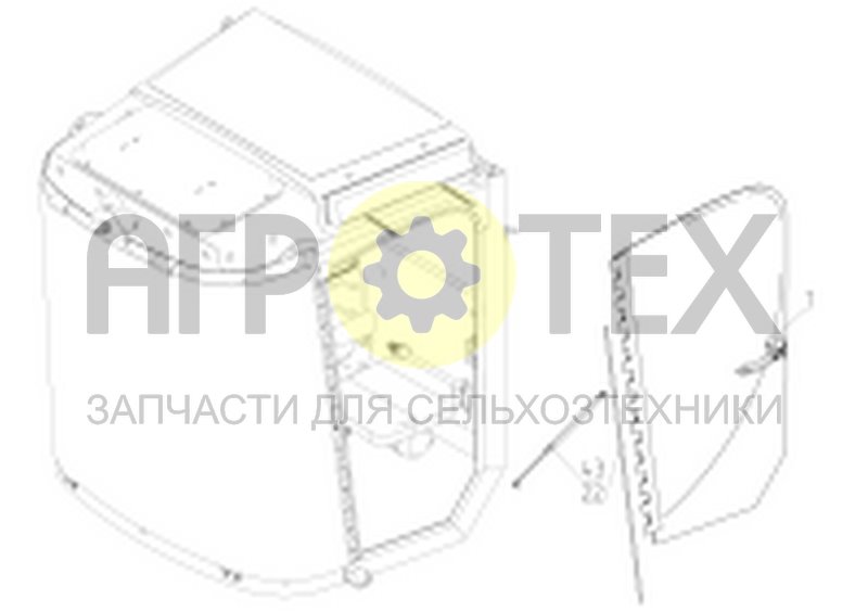 Чертеж Дверь левая (1401.06.09.000Ф)